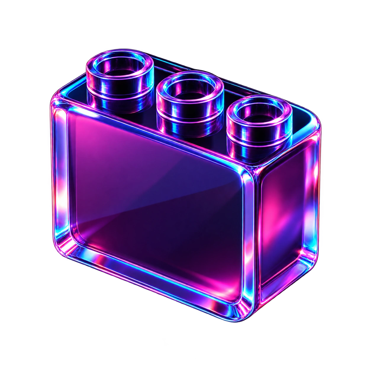 Elemento decorativo em formato de bloco