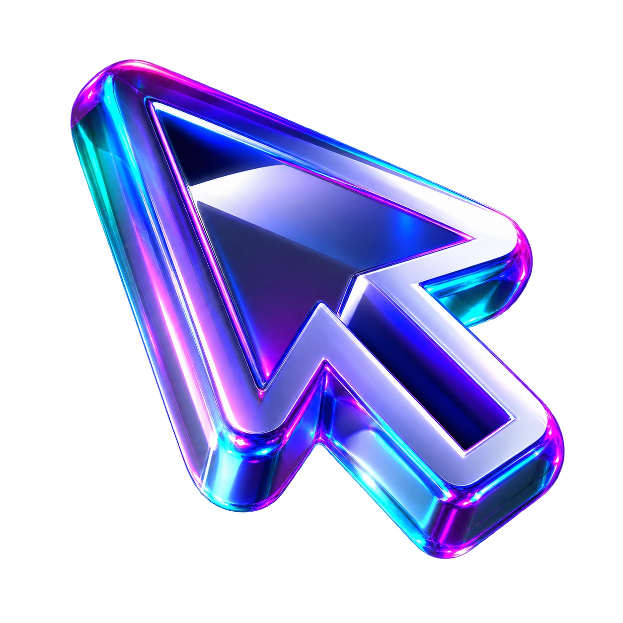 Elemento decorativo em formato de cursor