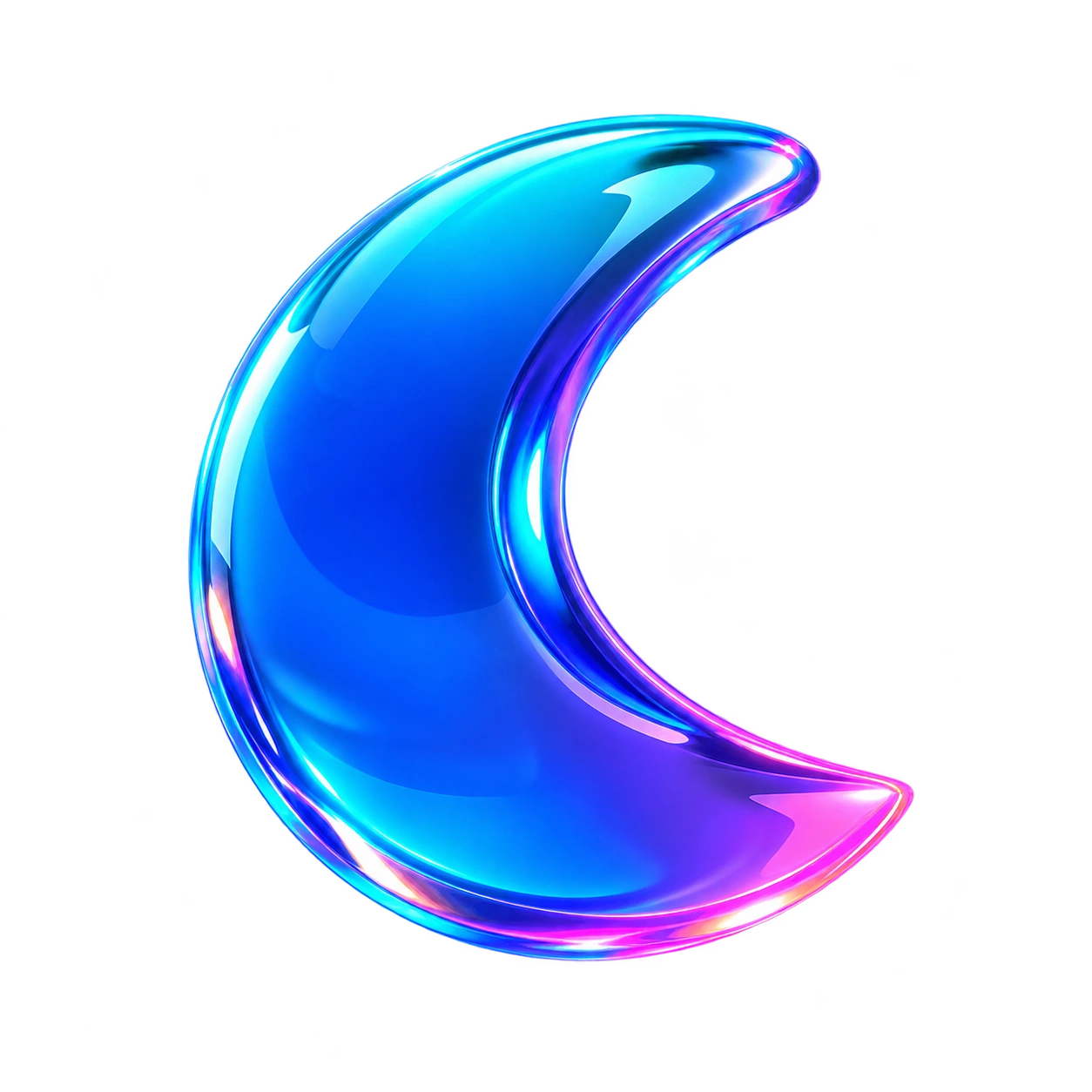 Elemento decorativo em formato de lua
